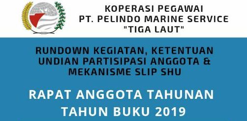 RAPAT ANGGOTA TAHUNAN TAHUN BUKU 2019 DISELENGGARAKAN ONLINE